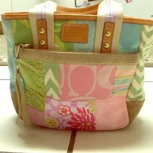 Beautiful Spring COACH tote